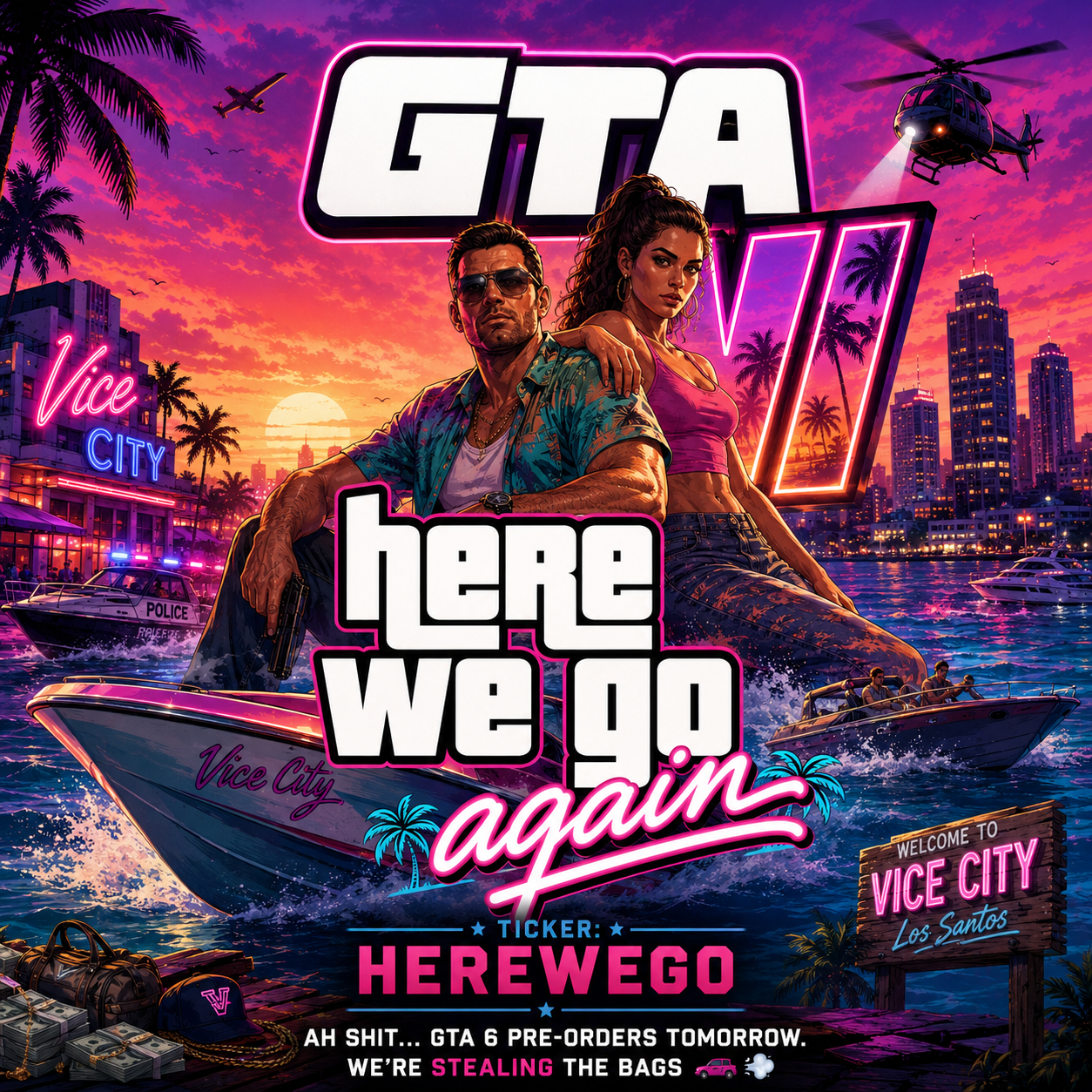 Here We Go Again GTA art